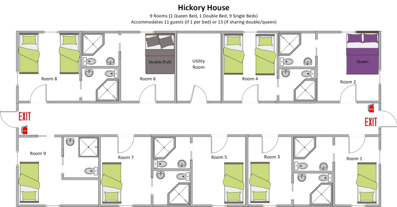 Hickory House layout